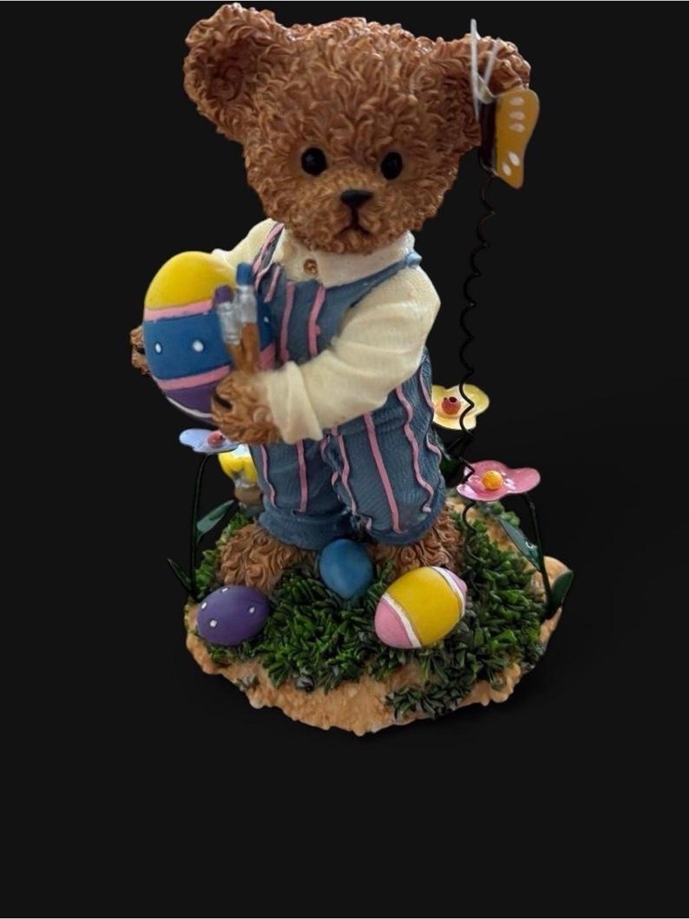 Home Interiors 2002 Kuddles Korner March Easter Bear Figurine